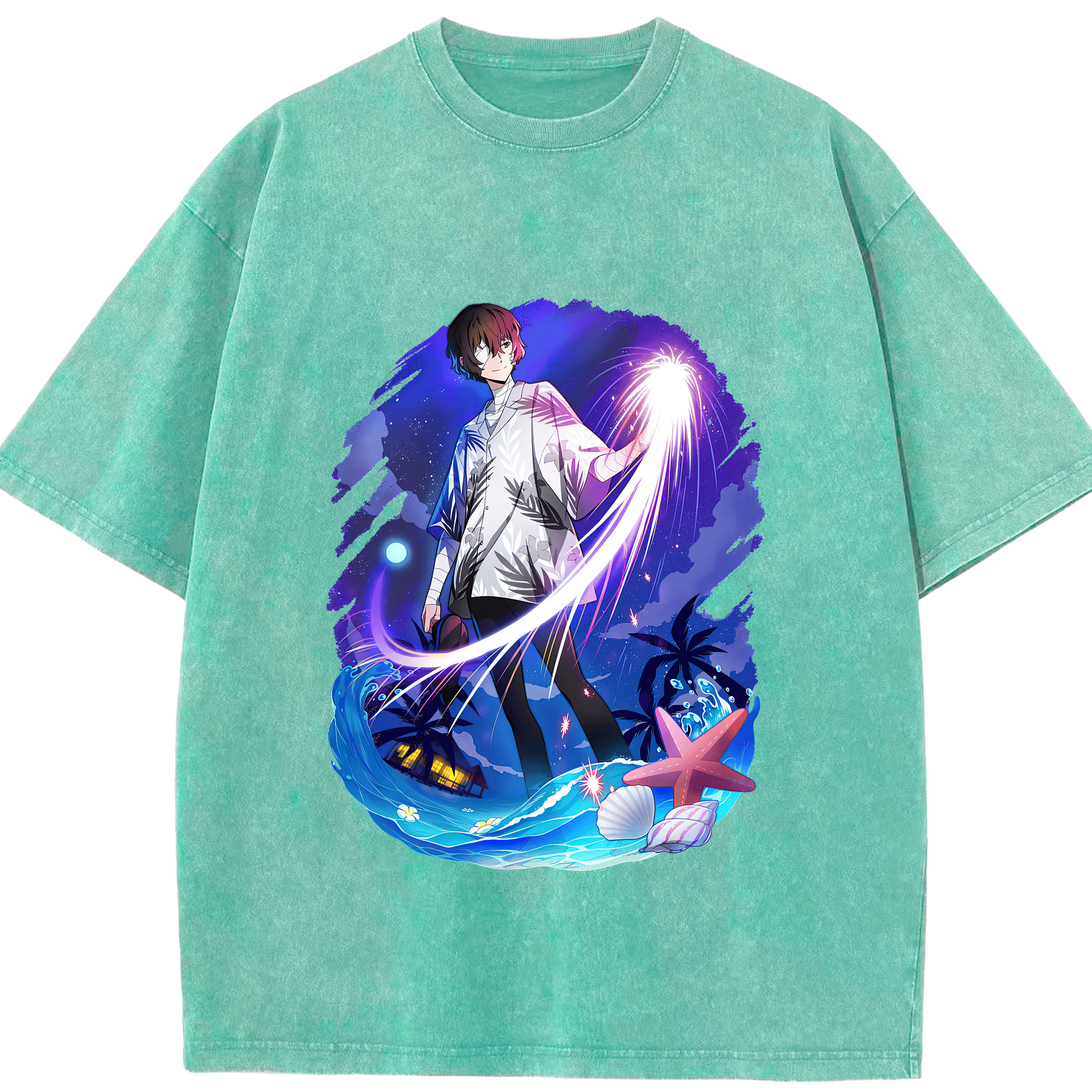 （画像用） 文豪ストレイドッグス Bungo Stray Dogs 綿100% ヴィンテージ風 半袖Tシャツ（フロントプリント）